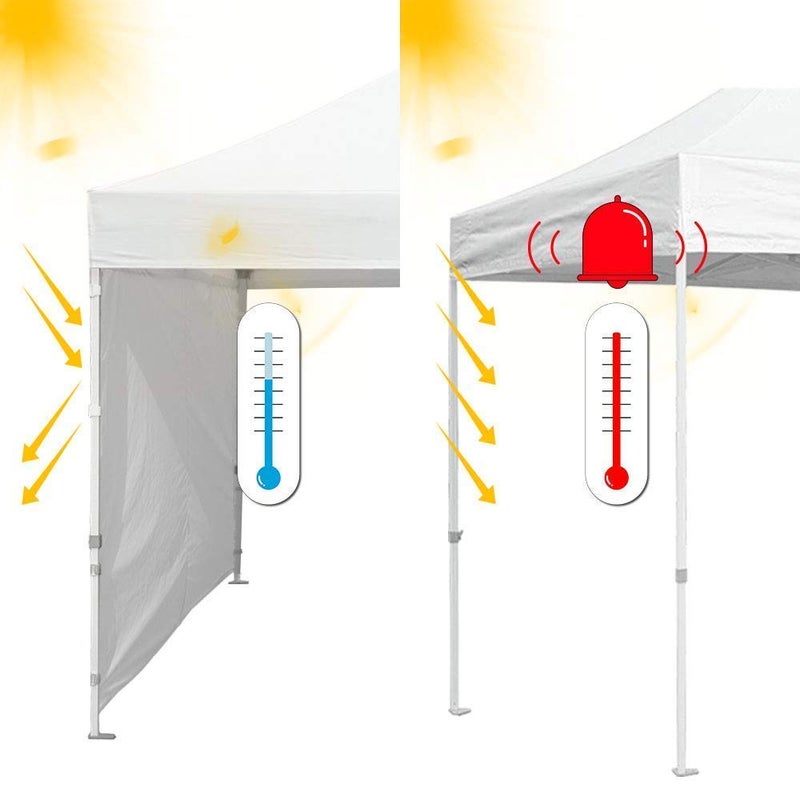 Eurmax USA Instant Canopy SunWall Tent Sidewalls for 10x10 Pop Up Canopy Tent,1 Pack Sidewall Only (White) - Image 4